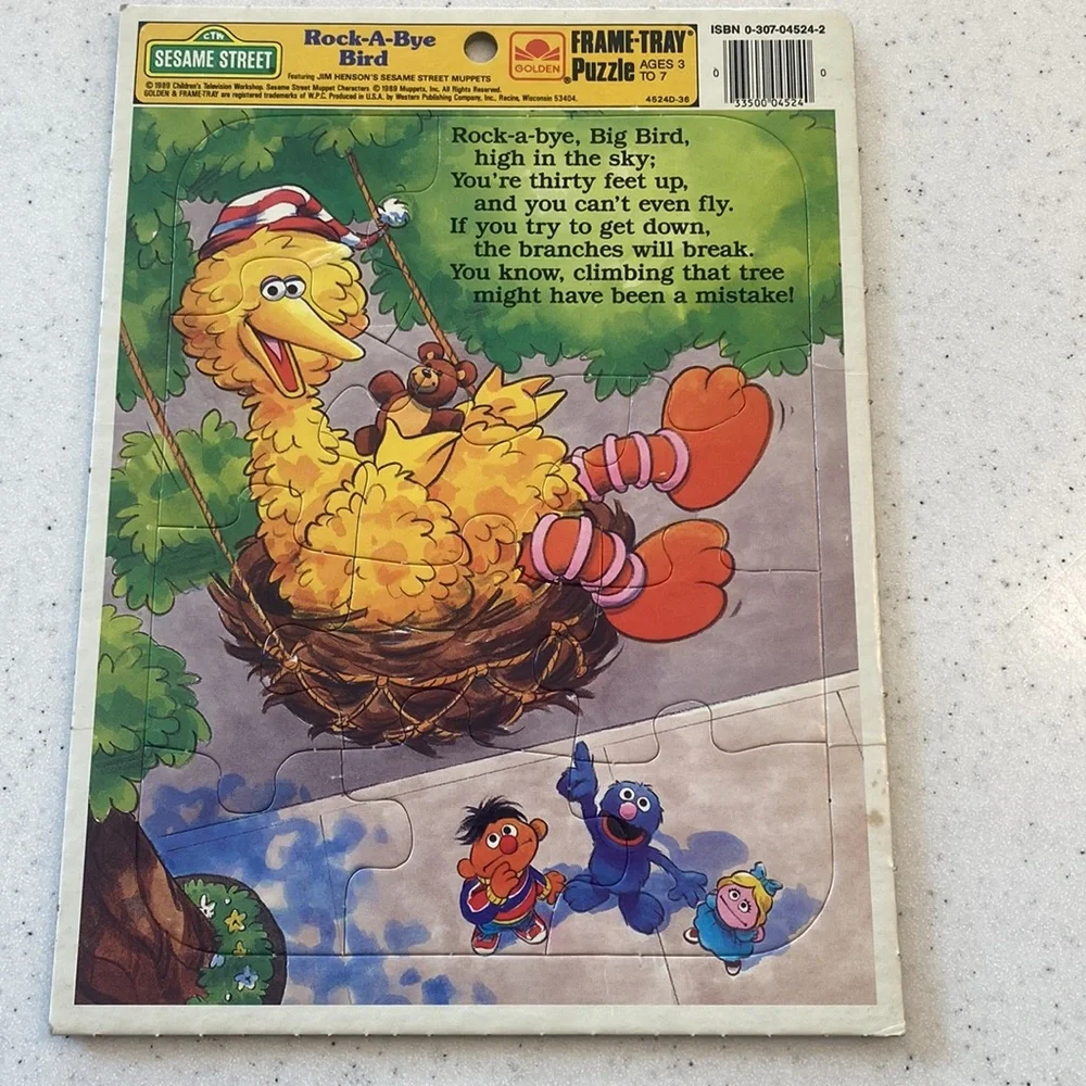 VINTAGE Sesame Street Frame Tray Puzzles 1970’s & 1980’s